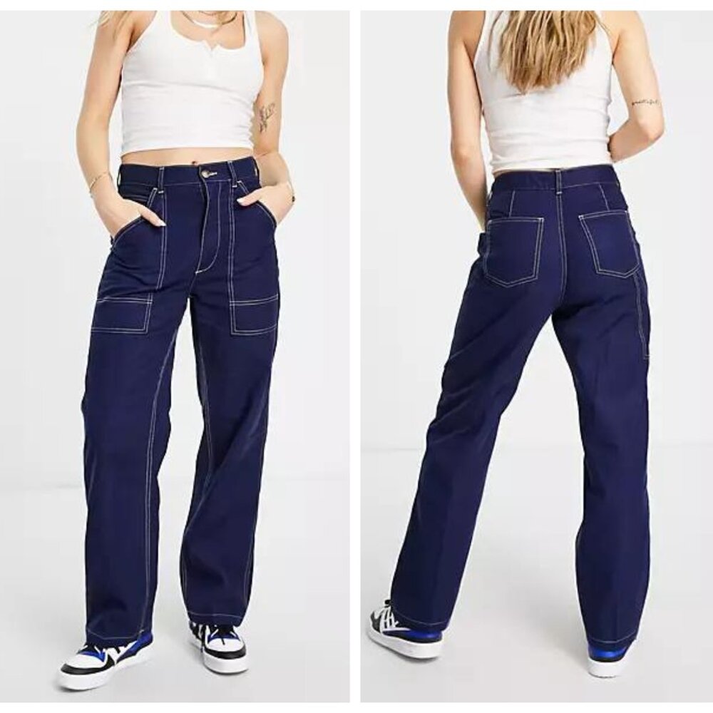 Polo Ralph Lauren High Rise Contrast Stitch Carpenter Pants - Size 6 (NWT)